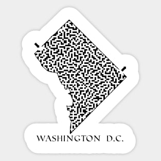 Washington DC Maze Sticker